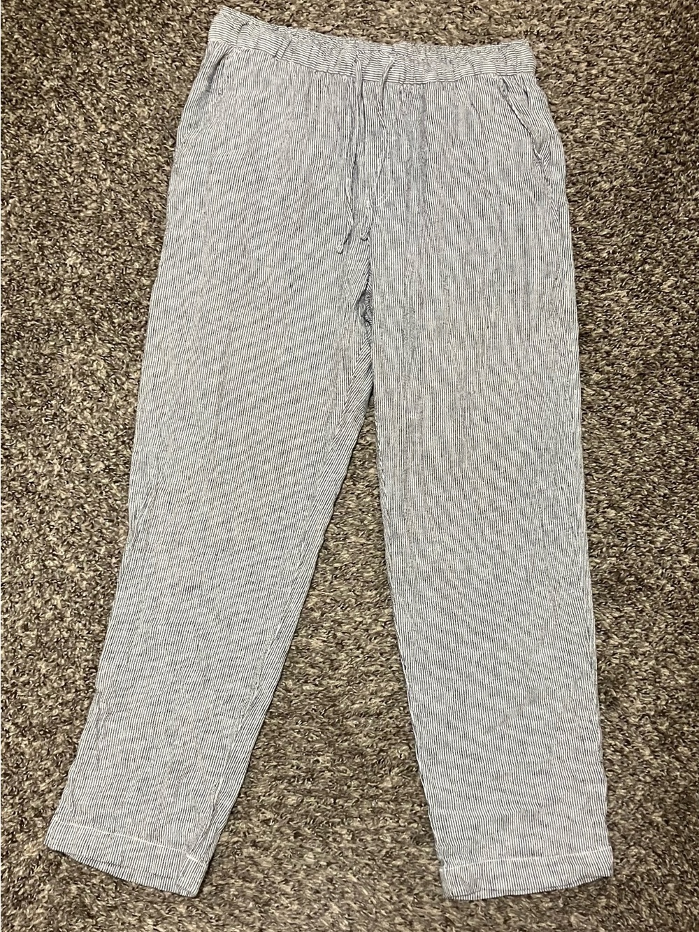 GAP Navy and White Stripe “The Easy Pant” Size Small
